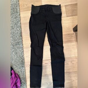 J Brand Black Skinny Leg Jeans (maternity) in 25